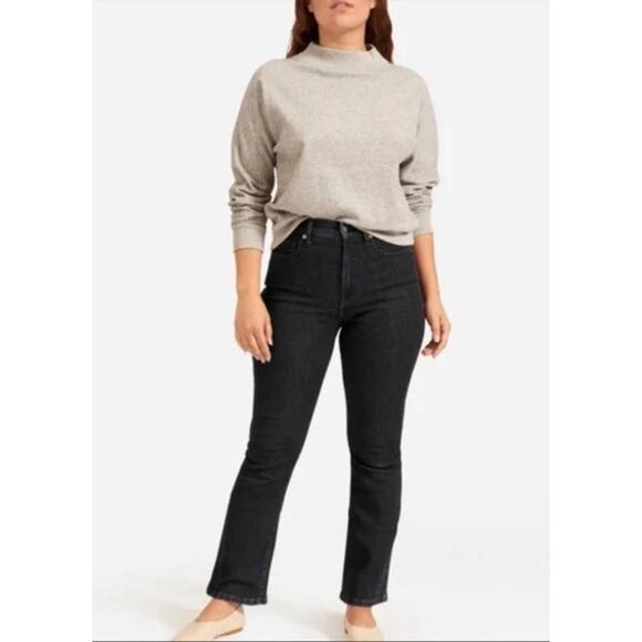 Black Everlane The Authentic Stretch Slim Bootcut Jeans 26 - Picture 2 of 7